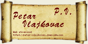 Petar Vlajkovac vizit kartica